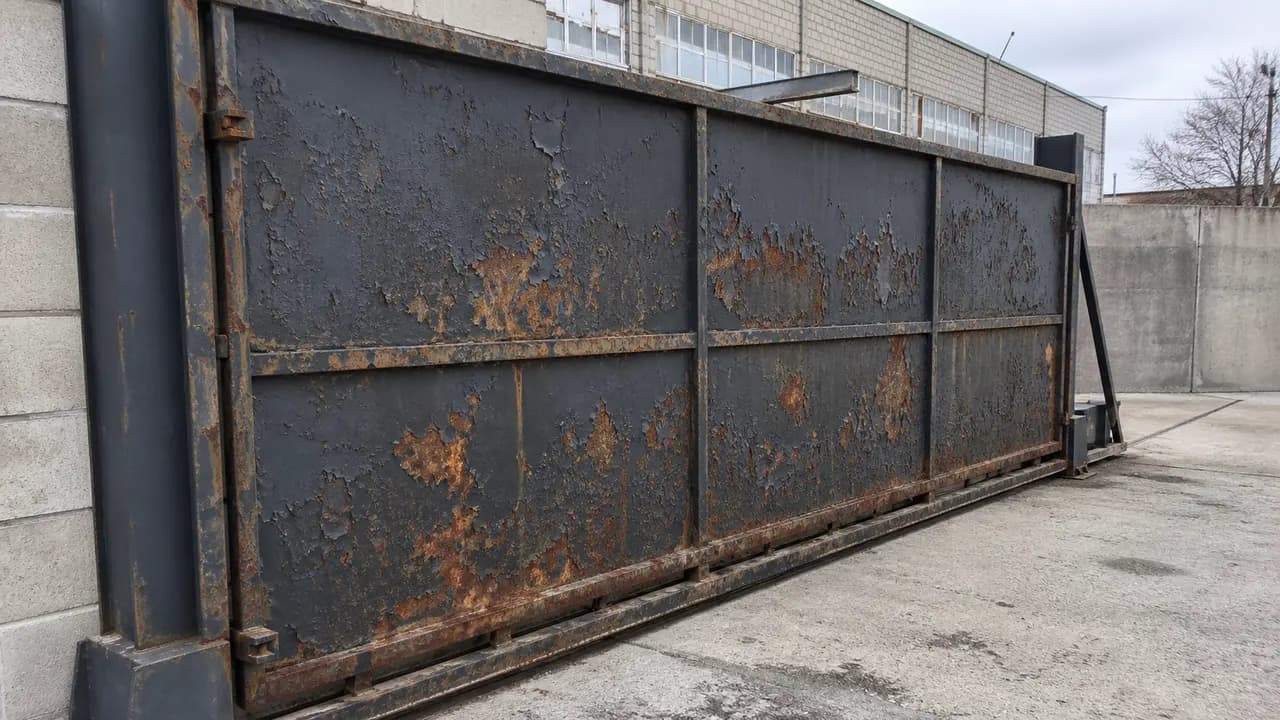 Ворота та металоконструкції: стан до очищення